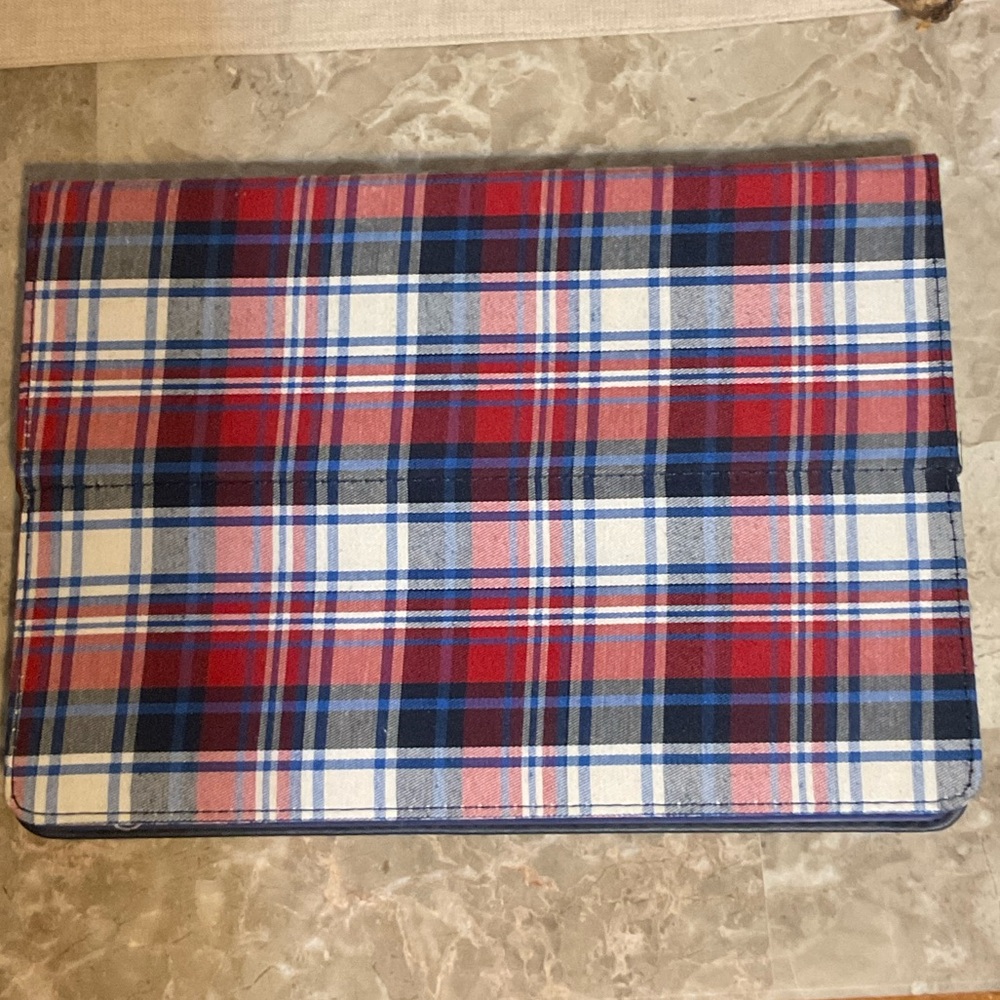 Plaid Tablet Case 9” x 6.5”
